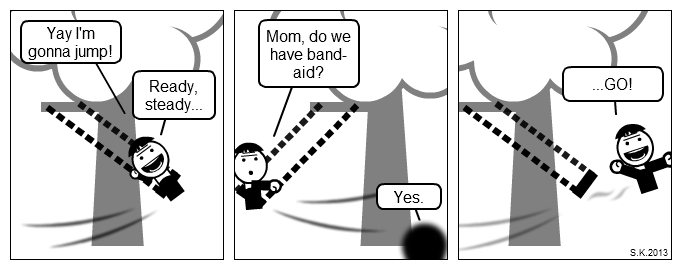 Kid cartoon: Swing