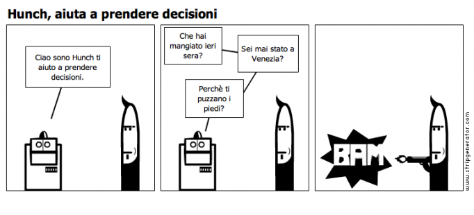 Hunch, aiuta a prendere decisioni