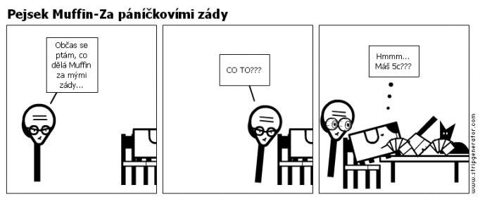 Pejsek Muffin-Za páníčkovími zády