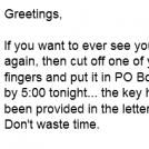 A Letter