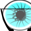 eye with glasses