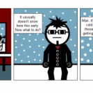 Snowing!