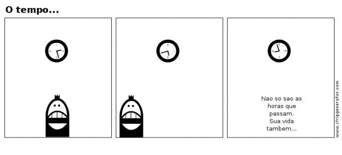 O tempo...