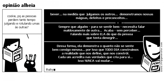 opinião alheia