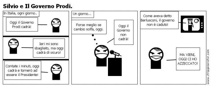 Silvio e Il Governo Prodi.