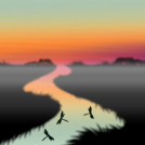 Misty stream