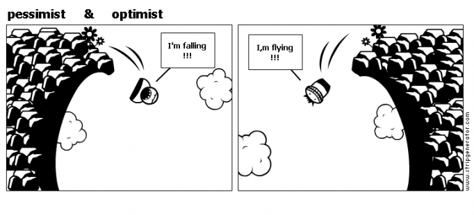 pessimist     &amp;     optimist