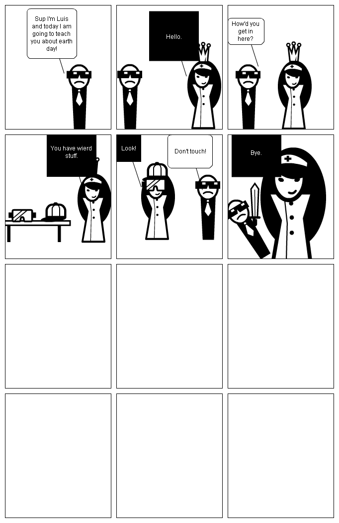 Cindy ruins my strip! :(