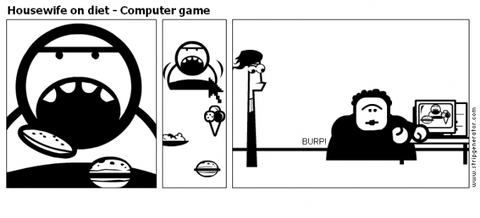 Housewife on diet - Computer game