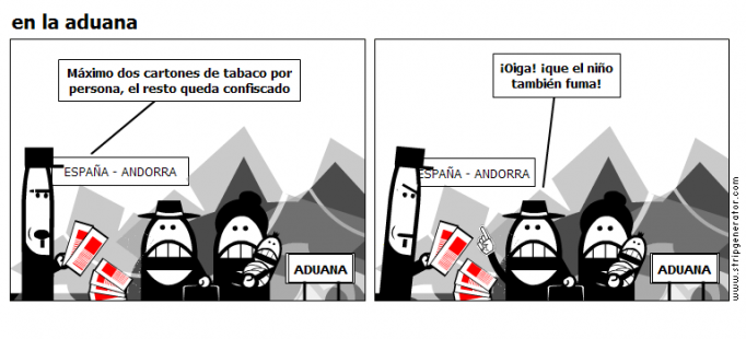 en la aduana