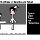 Who stole the Dress  of Spunkn and Asha?