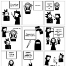 The psycho, boyfriend, ninja, nun