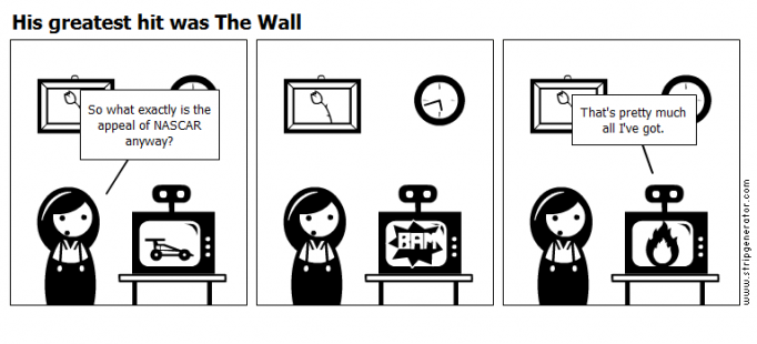 His greatest hit was The Wall