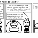 What The Fuck Kind Of Name Is "Alain"?