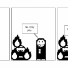 In fire