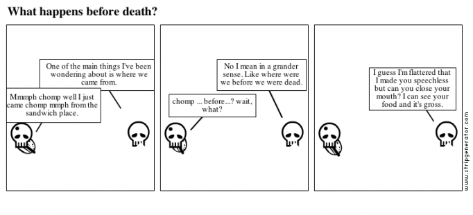 What happens before death?