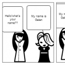 Lucia is doing her first strip comic