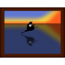 The Great Blue Heron in Flight