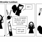 Falling Boob Of Fiery- Wonder Lesbian