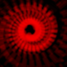 Three red swirls