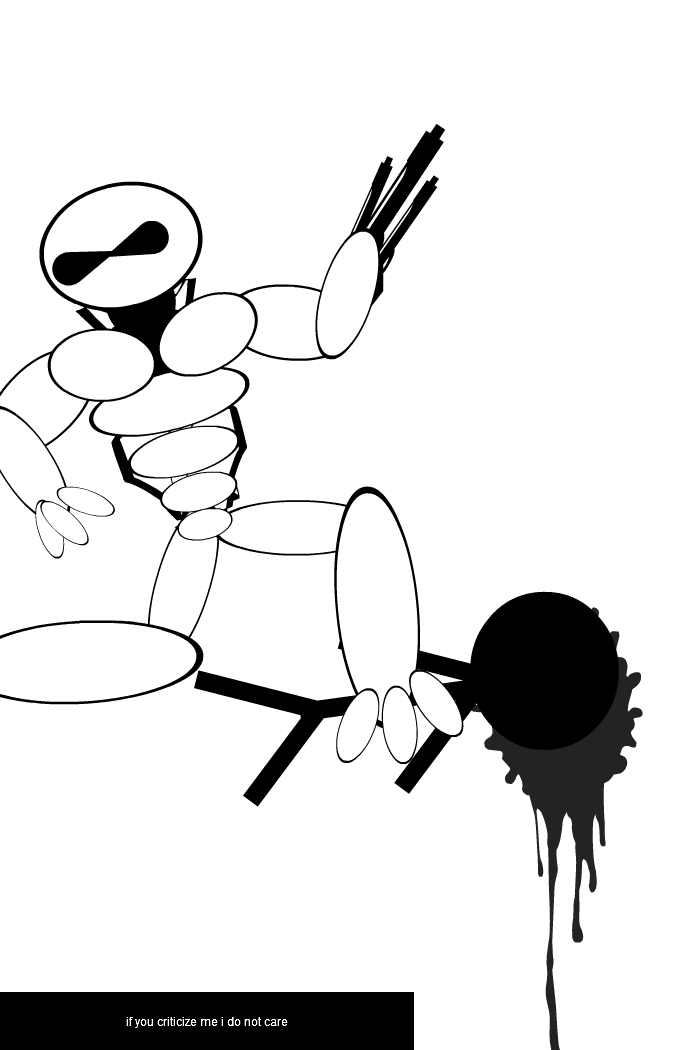 circleman vs stick man (mechanoid)