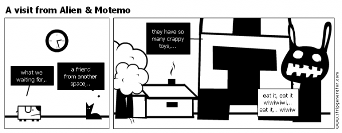 A visit from Alien &amp; Motemo