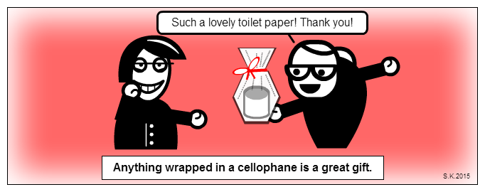 Cartoon: tip for last minute Christma gifts