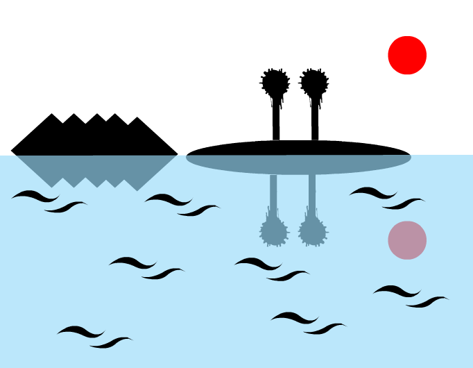 The sea and the land