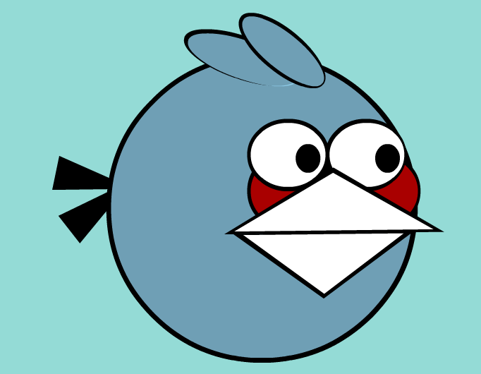 Blue Angry Bird