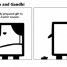 Buddha and Gandhi