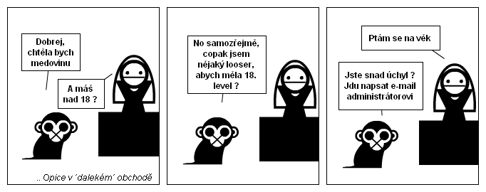 Opice nakupuje