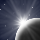 Space sunset
