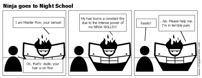 Ninja goes to Night School