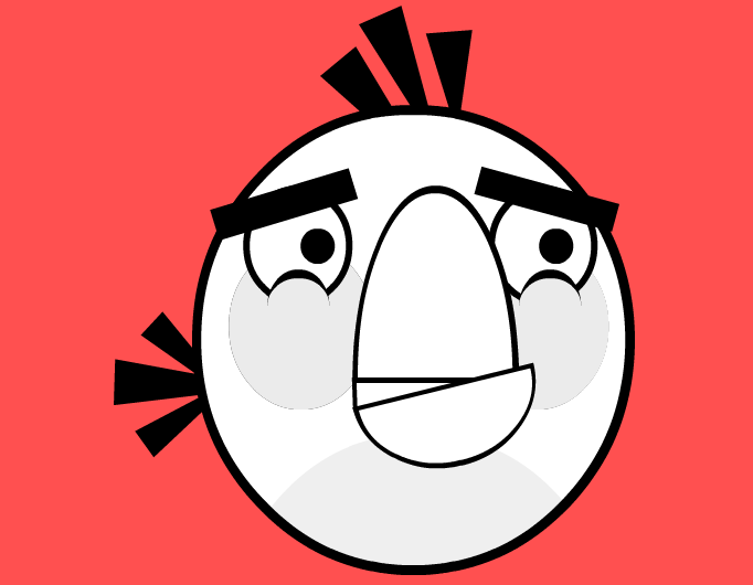Angry bird white