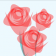 trois transparente rose