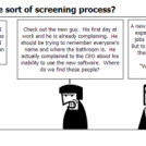 Don't we have some sort of screening process?