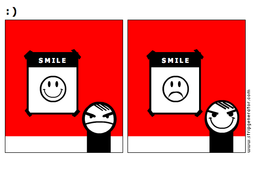 : )