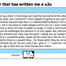 Answer to a blogger that has written me a u2u