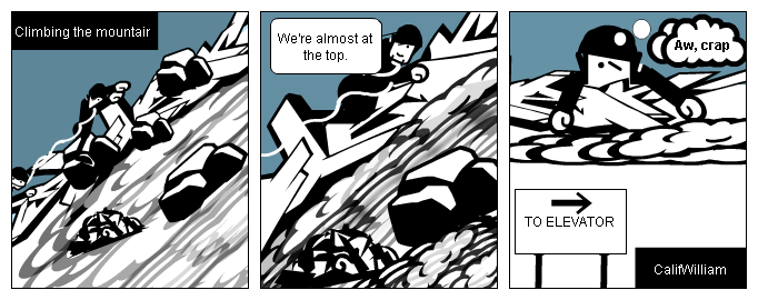 Climbing the mountain