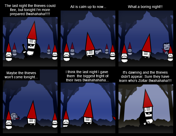 Zoltar garden gnomes (4)
