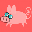 nerd pig