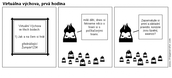 Virtuálna výchova, prvá hodina