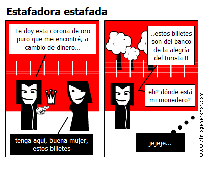 Estafadora estafada