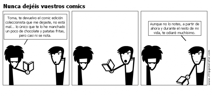 Nunca dejéis vuestros comics