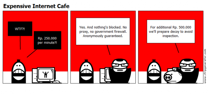 Expensive Internet Cafe