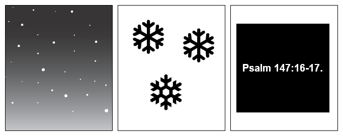 Snow like wool....
