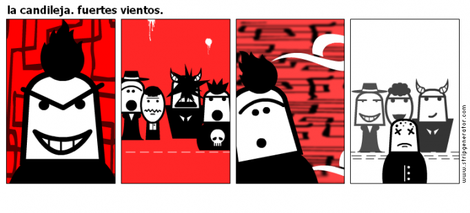 la candileja. fuertes vientos.