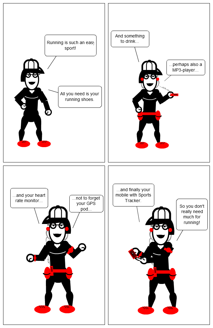 Cartoon: Running is such an easy sport