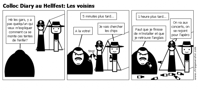 Colloc Diary au Hellfest: Les voisins