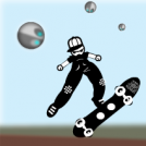 Alien on a skate